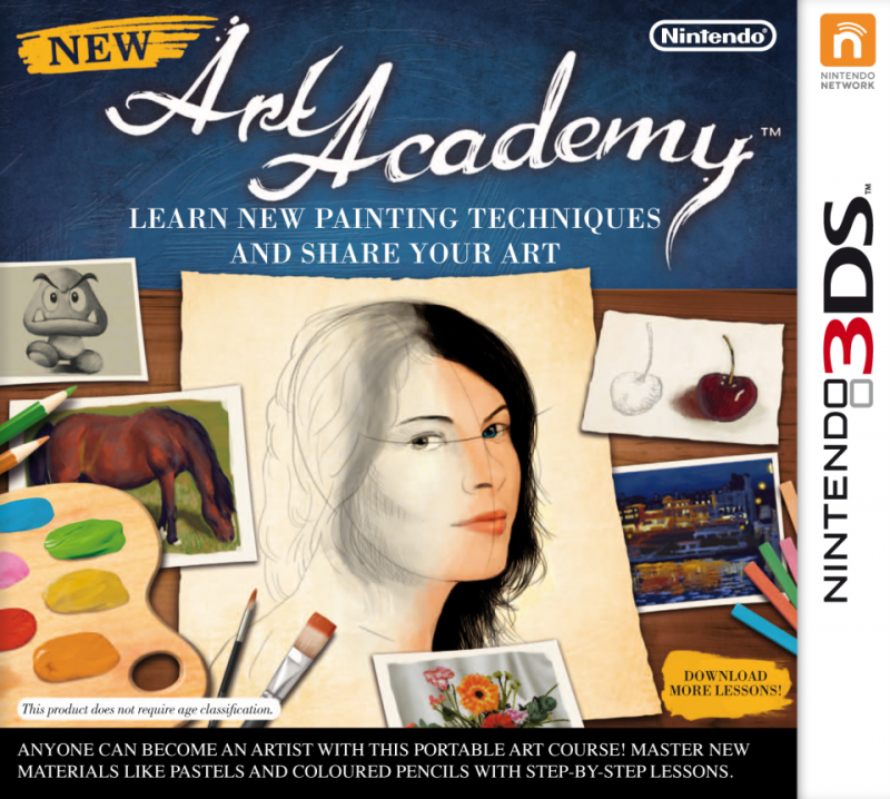 картинка New Art Academy [3DS, английская версия] USED. Купить New Art Academy [3DS, английская версия] USED в магазине 66game.ru