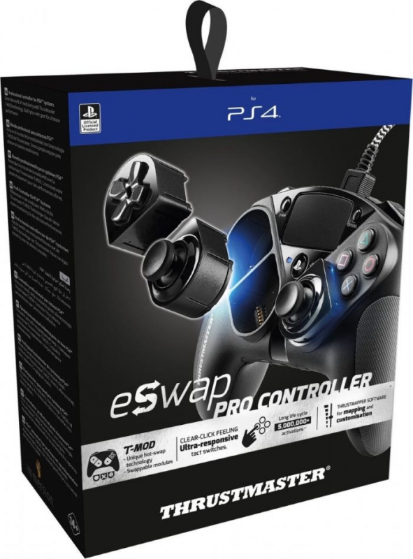 картинка Проводной геймпад eSwap Pro Controller для PS4 и PC. Купить Проводной геймпад eSwap Pro Controller для PS4 и PC в магазине 66game.ru