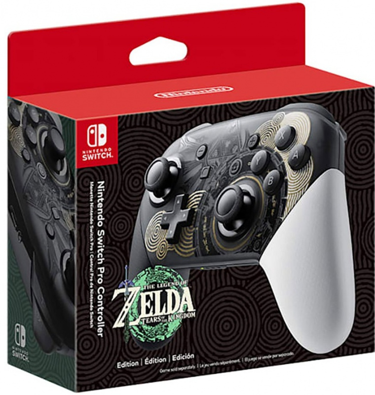 картинка Nintendo Switch Pro Controller Limited Edition Zelda Tears Of The Kingdom. Купить Nintendo Switch Pro Controller Limited Edition Zelda Tears Of The Kingdom в магазине 66game.ru