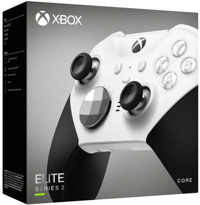 картинка Геймпад Xbox Elite Wireless Controller Series 2 Core белый (Model 1797). Купить Геймпад Xbox Elite Wireless Controller Series 2 Core белый (Model 1797) в магазине 66game.ru