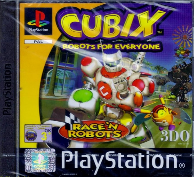 картинка Cubix Robots for Everyone: Race 'N Robots original [PS1, английская версия] USED от магазина 66game.ru