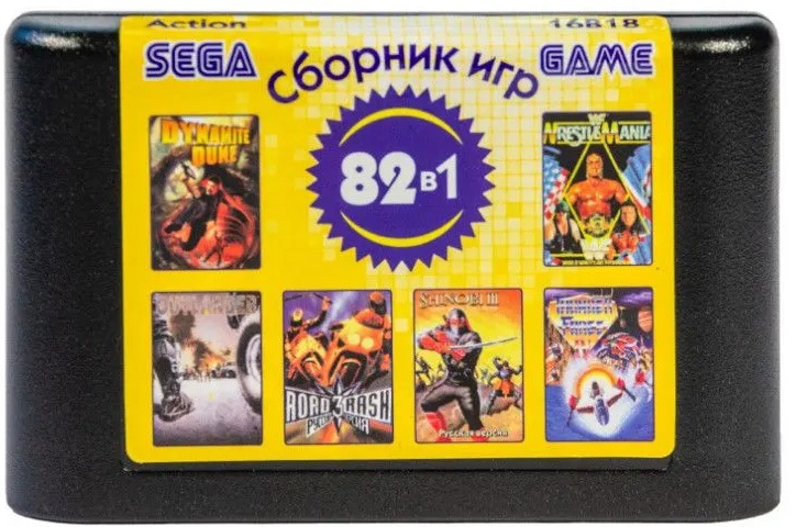 картинка 82в1 Action 16B18 [русская версия][Sega]. Купить 82в1 Action 16B18 [русская версия][Sega] в магазине 66game.ru