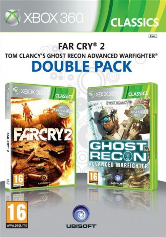 картинка Far Cry 2 + Tom Clancy's Ghost Recon Advanced Warfighte Double Pack [Xbox 360, русская версия] USED . Купить Far Cry 2 + Tom Clancy's Ghost Recon Advanced Warfighte Double Pack [Xbox 360, русская версия] USED  в магазине 66game.ru
