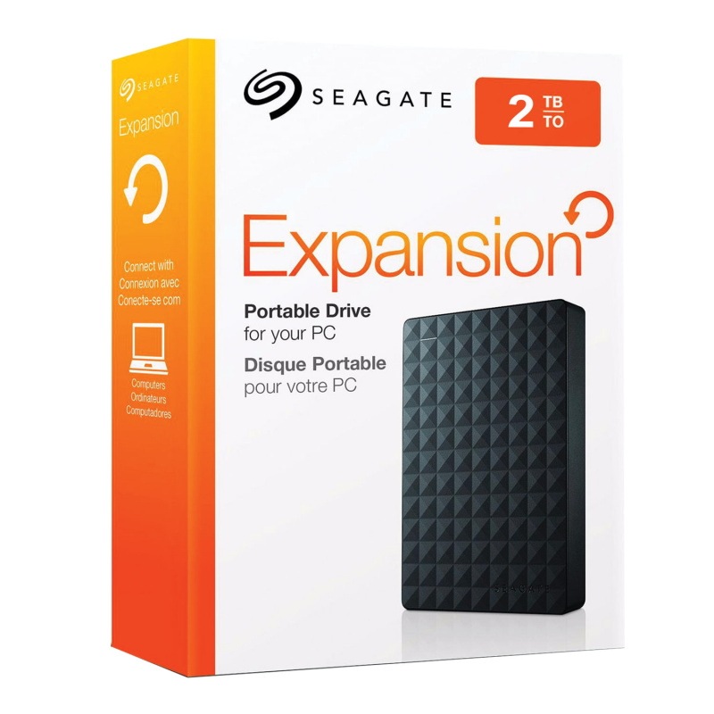 картинка Внешний жесткий диск SEAGATE Expansion 2TB, 2.5", USB 3.0, черный, STEA2000400. Купить Внешний жесткий диск SEAGATE Expansion 2TB, 2.5", USB 3.0, черный, STEA2000400 в магазине 66game.ru