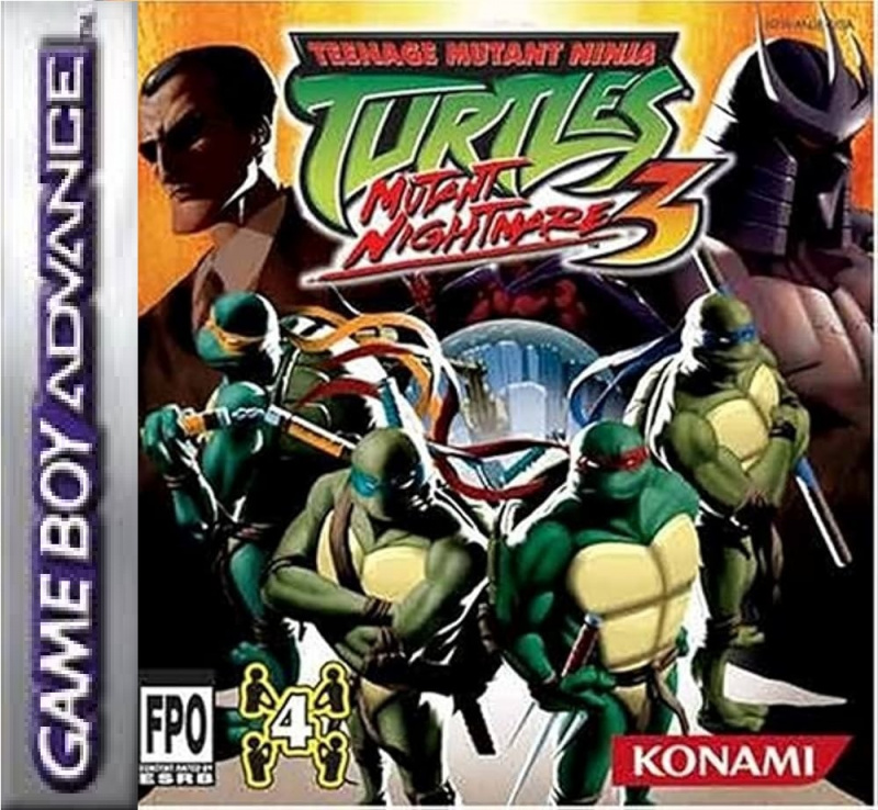 картинка Teenage Mutant Ninja Turtles 3: Mutant Nightmare (английская  версия) [GBA]. Купить Teenage Mutant Ninja Turtles 3: Mutant Nightmare (английская  версия) [GBA] в магазине 66game.ru