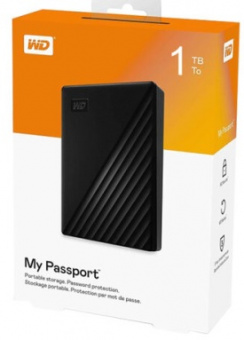 Внешний жесткий диск WD My Passport 1TB WDBYVG0010BBK
