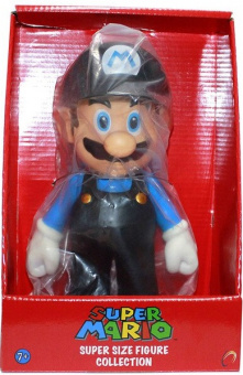 Фигурка Super Mario Bros  Марио Луиджи (чёрная шапка)  25cm