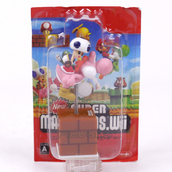 Super Mario Bros Mario Luigi Toad with Yoshi PVC Figure Collectible Model Toy Gift 8cm 5
