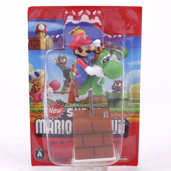 Super Mario Bros Mario Luigi Toad with Yoshi PVC Figure Collectible Model Toy Gift 8cm 3