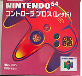 картинка Проводной геймпад для Nintendo 64 красный оригинал в коробке NUS 005. Купить Проводной геймпад для Nintendo 64 красный оригинал в коробке NUS 005 в магазине 66game.ru