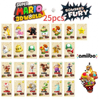25 карт Amiibo Super Mario Odyssey с NXP чипом