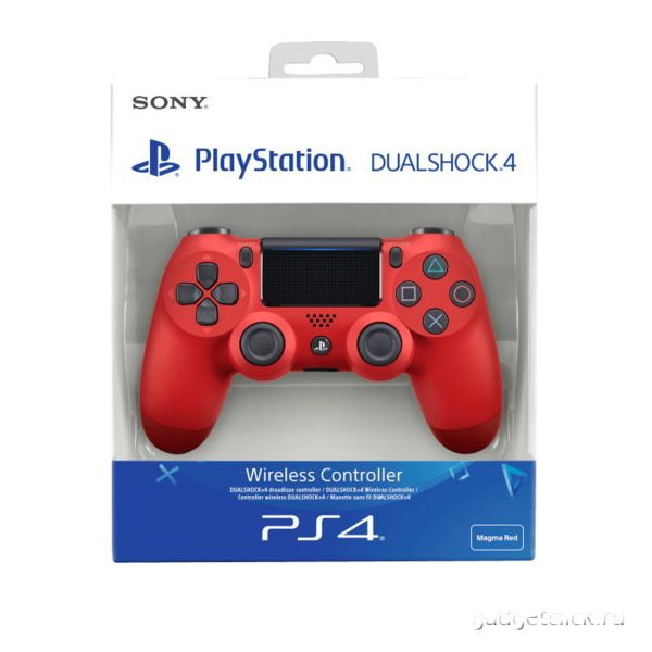 картинка Геймпад DualShock 4 v2 Magma Red для PS4. Купить Геймпад DualShock 4 v2 Magma Red для PS4 в магазине 66game.ru
