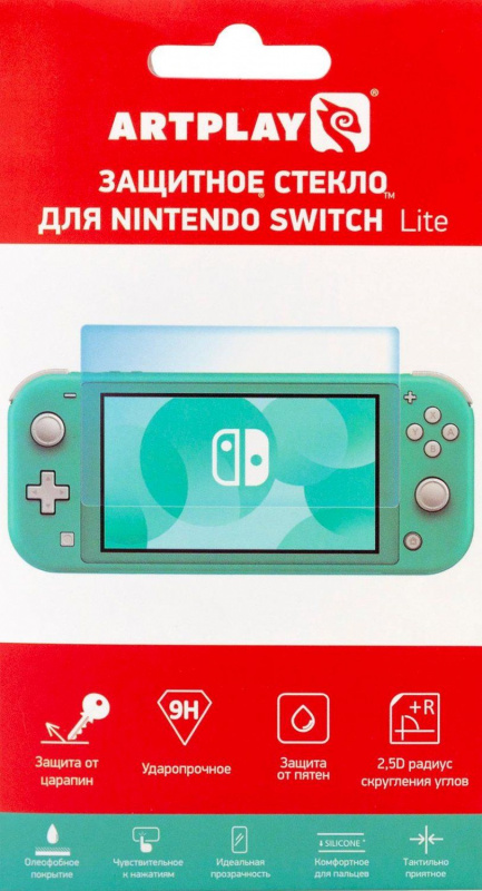 картинка Защитное стекло для Nintendo Switch Lite (Artplays NSL-TG1). Купить Защитное стекло для Nintendo Switch Lite (Artplays NSL-TG1) в магазине 66game.ru