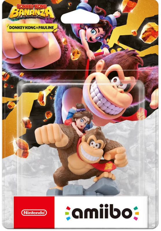 картинка Фигурка Amiibo Donkey Kong & Pauline (коллекция Donkey Kong Bananza). Купить Фигурка Amiibo Donkey Kong & Pauline (коллекция Donkey Kong Bananza) в магазине 66game.ru