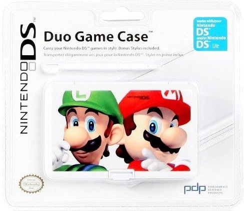 картинка Комплект (кейс для игр и стилус) DUO Case и Stylus Mario & Luigi PDP. Купить Комплект (кейс для игр и стилус) DUO Case и Stylus Mario & Luigi PDP в магазине 66game.ru