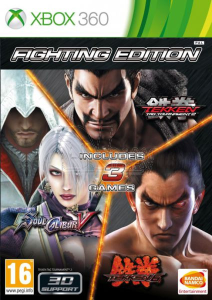 картинка Fighting Edition (Tekken 6, Soul Calibur 5, Tekken Tag Tournament 2) [Xbox 360, русские субтитры]. Купить Fighting Edition (Tekken 6, Soul Calibur 5, Tekken Tag Tournament 2) [Xbox 360, русские субтитры] в магазине 66game.ru