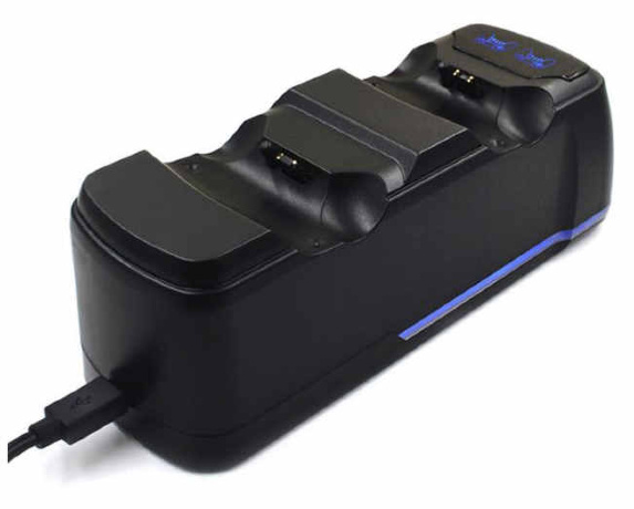 картинка Зарядная станция для 2-х Dualshock PS4 Mimd (413 SND). Купить Зарядная станция для 2-х Dualshock PS4 Mimd (413 SND) в магазине 66game.ru