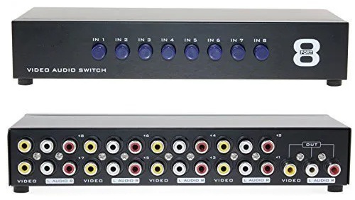 картинка Коммутатор AV 8 в 1. Купить Коммутатор AV 8 в 1 в магазине 66game.ru