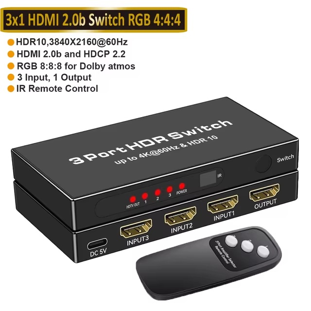 картинка HDMI-Коммутатор 3in1 от магазина 66game.ru