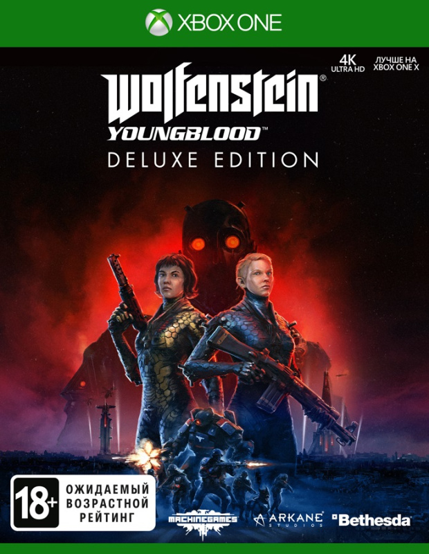 картинка Wolfenstein: Youngblood Deluxe Edition [Xbox One, русская версия] USED. Купить Wolfenstein: Youngblood Deluxe Edition [Xbox One, русская версия] USED в магазине 66game.ru