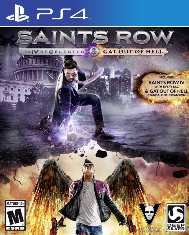 картинка Saints Row 4 Re-Elected+Saints Row: Gat Out of Hell [PS4, русские субтитры] USED. Купить Saints Row 4 Re-Elected+Saints Row: Gat Out of Hell [PS4, русские субтитры] USED в магазине 66game.ru