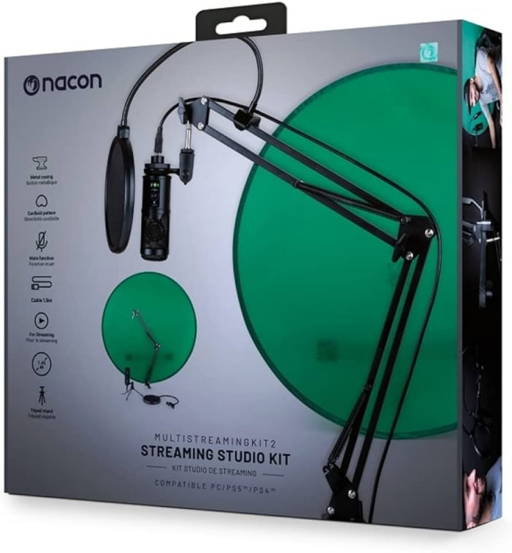 картинка Nacon Streaming Studio Kit-2 for PS-5/PS-4/PC SKU-1180303 (Стриминговый набор). Купить Nacon Streaming Studio Kit-2 for PS-5/PS-4/PC SKU-1180303 (Стриминговый набор) в магазине 66game.ru