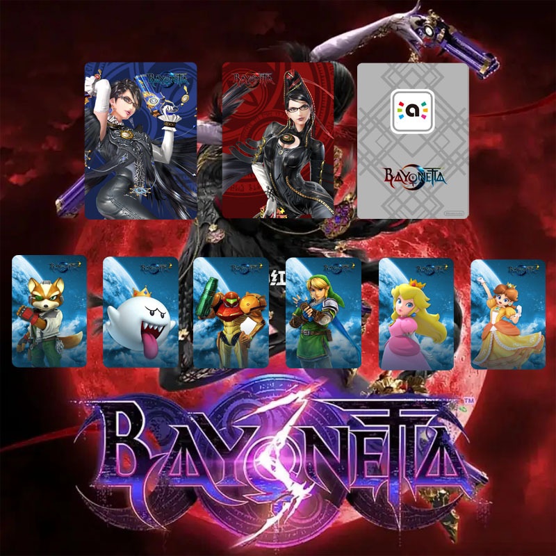 картинка 8 карт Amiibo Bayonetta с NXP чипом. Купить 8 карт Amiibo Bayonetta с NXP чипом в магазине 66game.ru