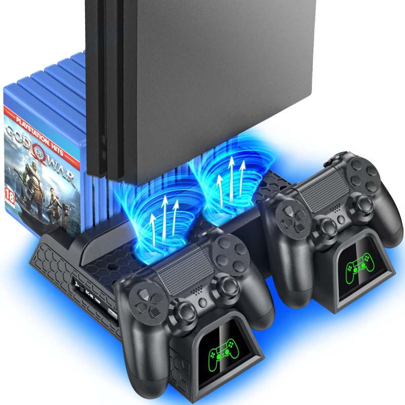 картинка Подставка с охлаждением и подсветкой PS4/SLIM/PRO OIVO P4S-1785 . Купить Подставка с охлаждением и подсветкой PS4/SLIM/PRO OIVO P4S-1785  в магазине 66game.ru