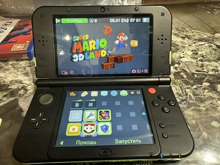 NEW Nintendo 3DS LL XL Lime Black (два IPS). Купить NEW Nintendo 3DS LL XL Lime Black (два IPS) в магазине 66game.ru