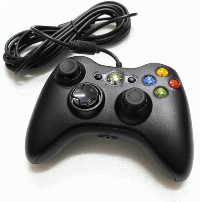 картинка Геймпад проводной для Xbox 360 Чёрный (China). Купить Геймпад проводной для Xbox 360 Чёрный (China) в магазине 66game.ru