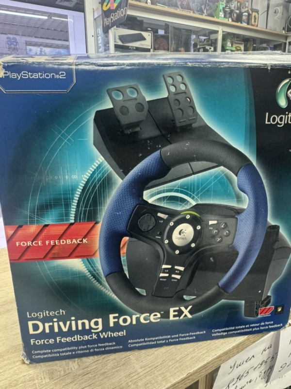 картинка Руль Logitech Driving Force EX PS2 Б/У. Купить Руль Logitech Driving Force EX PS2 Б/У в магазине 66game.ru