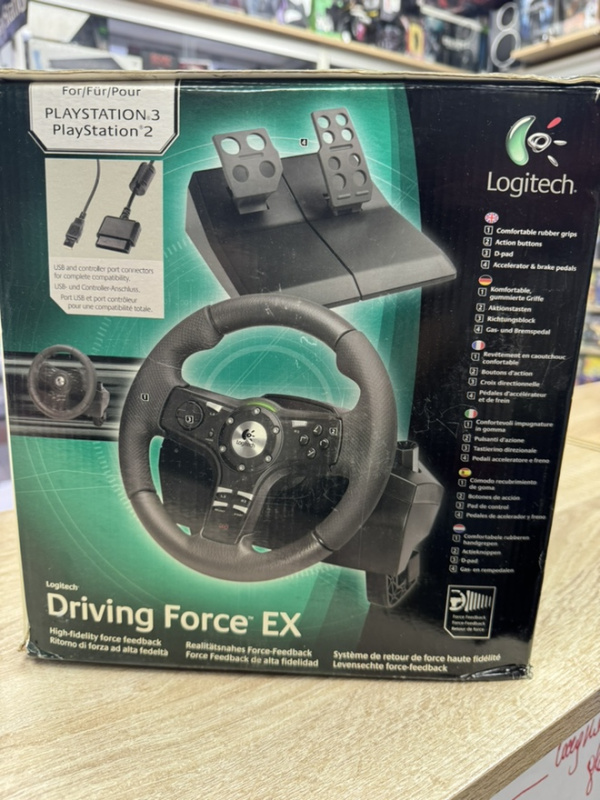 картинка Руль для PS3/PS2 Logitech Driving Force EX. Купить Руль для PS3/PS2 Logitech Driving Force EX в магазине 66game.ru