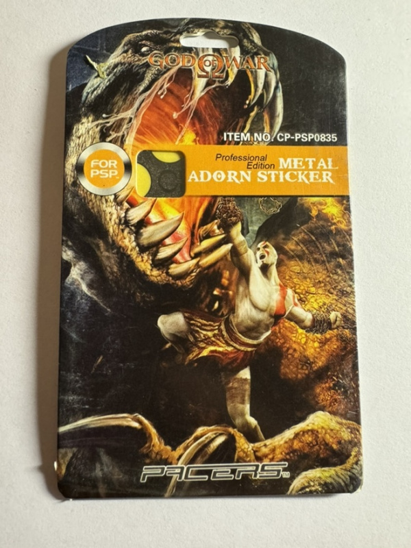 картинка Наклейка на PSP Metal Adorn Sticker в стиле God of War. Купить Наклейка на PSP Metal Adorn Sticker в стиле God of War в магазине 66game.ru