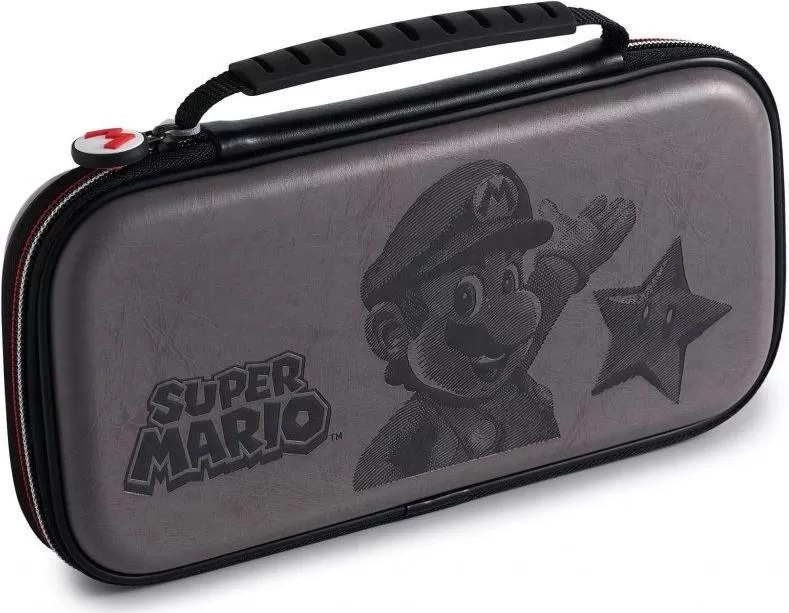 картинка Сумка Nintendo Switch Game Traveler Deluxe Super Mario серая NNS-46G. Купить Сумка Nintendo Switch Game Traveler Deluxe Super Mario серая NNS-46G в магазине 66game.ru