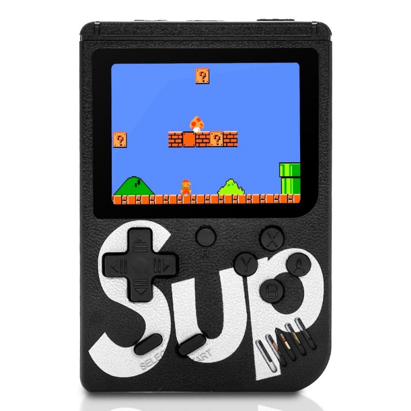 картинка Портативная игровая приставка Retro FC plus 400 игр (черная) от магазина 66game.ru