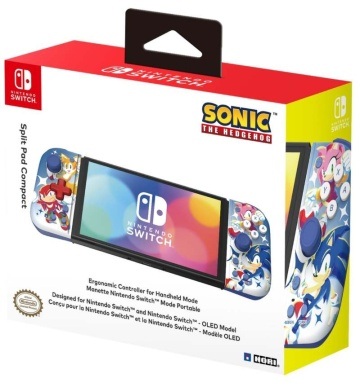 картинка Контроллеры Hori Split Pad Compact Sonic для Switch (NSW-465U). Купить Контроллеры Hori Split Pad Compact Sonic для Switch (NSW-465U) в магазине 66game.ru