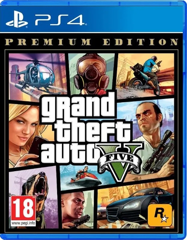 картинка Grand Theft Auto V Premium Edition (PlayStation 4, русские субтитры) от магазина 66game.ru
