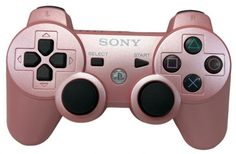 картинка Геймпад Dualshock 3 розовый для PS3 (Original) USED. Купить Геймпад Dualshock 3 розовый для PS3 (Original) USED в магазине 66game.ru