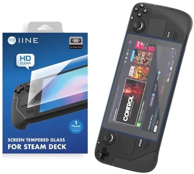 картинка Защитное стекло на экран IINE (L-624) для Valve Steam Deck. Купить Защитное стекло на экран IINE (L-624) для Valve Steam Deck в магазине 66game.ru