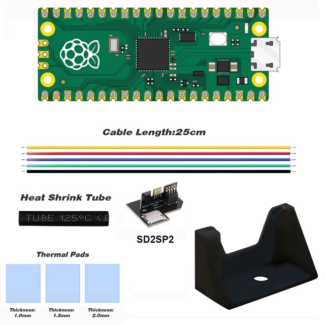 картинка Raspberry Picoboot Pi Pico Board IPL  и адаптер SD2SP2 GameCube. Купить Raspberry Picoboot Pi Pico Board IPL  и адаптер SD2SP2 GameCube в магазине 66game.ru