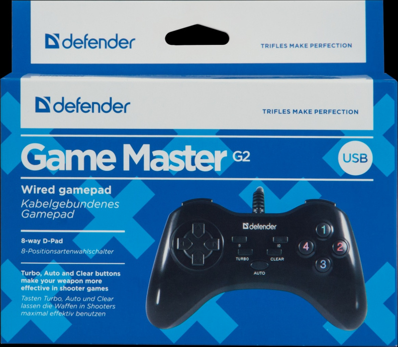 картинка Геймпад Defender GAME MASTER G2 USB. Купить Геймпад Defender GAME MASTER G2 USB в магазине 66game.ru