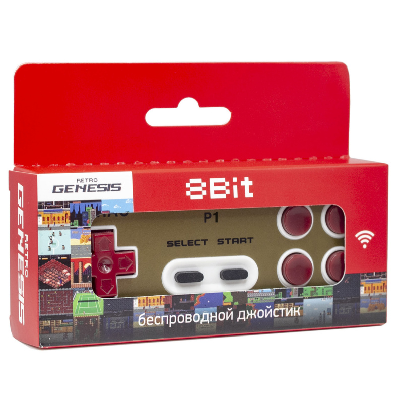 картинка Retro Genesis Controller 8 Bit джойстик беспроводной P1. Купить Retro Genesis Controller 8 Bit джойстик беспроводной P1 в магазине 66game.ru
