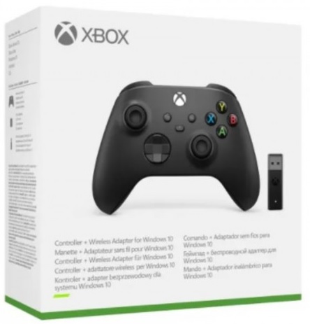 картинка Геймпад беспроводной Xbox Series черный + Адаптер Wireless Adapter. Купить Геймпад беспроводной Xbox Series черный + Адаптер Wireless Adapter в магазине 66game.ru