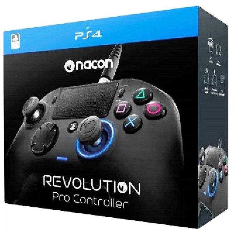 картинка Геймпад проводной NACON Revolution Pro Controller (Черный) (WIN/PS4) Б/У . Купить Геймпад проводной NACON Revolution Pro Controller (Черный) (WIN/PS4) Б/У  в магазине 66game.ru