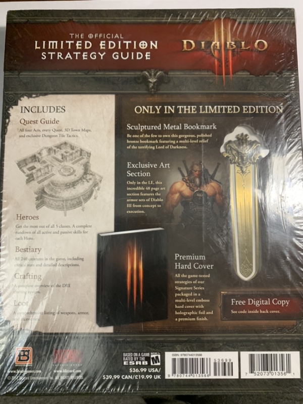 картинка Official Diablo III Strategy Guide Limited Edition НОВАЯ!!. Купить Official Diablo III Strategy Guide Limited Edition НОВАЯ!! в магазине 66game.ru