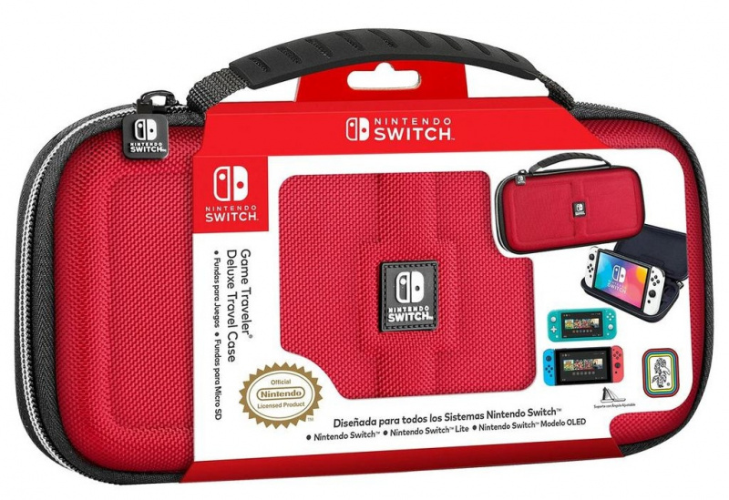 картинка Сумка Nintendo Switch Game Traveler Deluxe Travel Case Red Color (NNS-30R) (Original Nintendo). Купить Сумка Nintendo Switch Game Traveler Deluxe Travel Case Red Color (NNS-30R) (Original Nintendo) в магазине 66game.ru