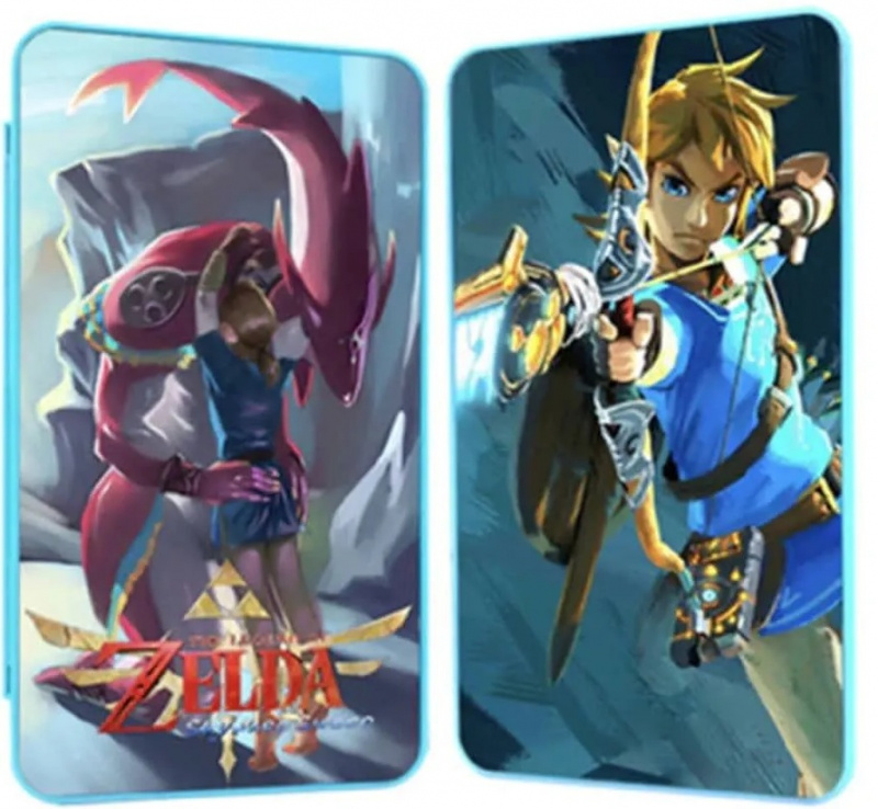 картинка Кейс для игр Switch на 24 картриджа Zelda (Link & Mipha). Купить Кейс для игр Switch на 24 картриджа Zelda (Link & Mipha) в магазине 66game.ru