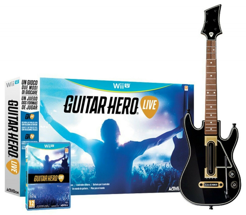 картинка Guitar Hero Live Bundle: Гитара + Диск с игрой [Wii U] USED. Купить Guitar Hero Live Bundle: Гитара + Диск с игрой [Wii U] USED в магазине 66game.ru