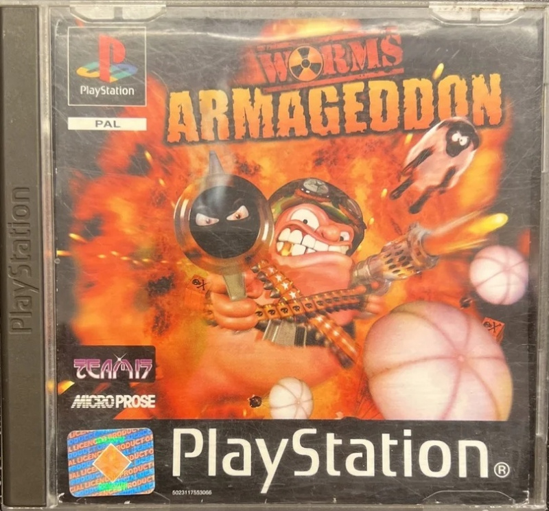 картинка Worms Armageddon original [PS1, английская версия] USED от магазина 66game.ru