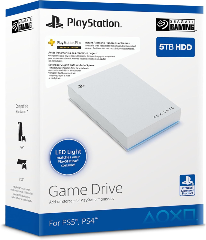 картинка Внешний HDD SEAGATE Game Drive 5 ТБ (PS4/PS5). Купить Внешний HDD SEAGATE Game Drive 5 ТБ (PS4/PS5) в магазине 66game.ru